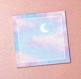 Small Memo Pad -- Cotton Candy Skies