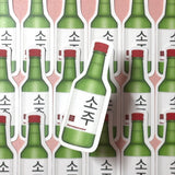 [WATERPROOF] Soju Vinyl Sticker Decal