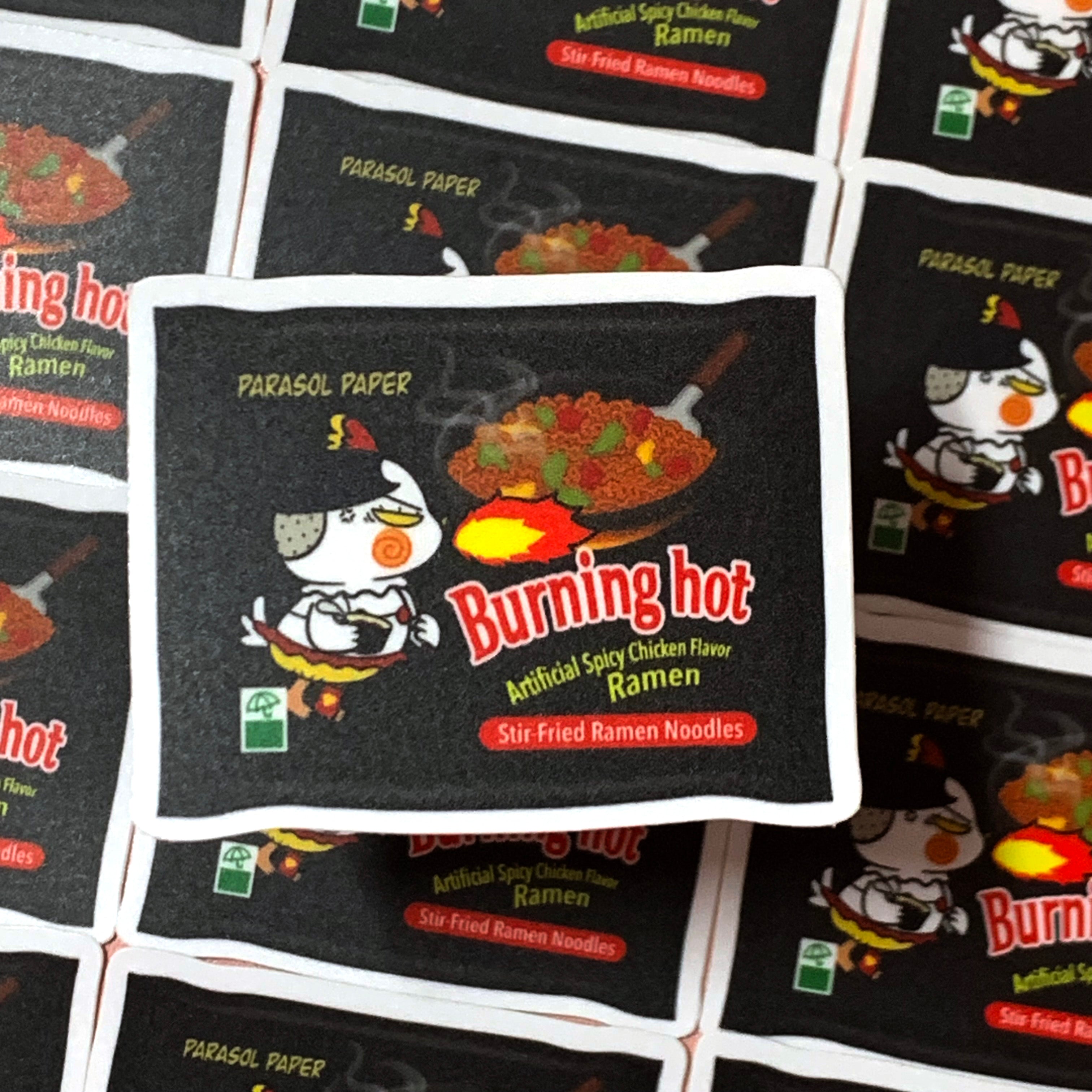 [WATERPROOF] Burning Hot Ramen Rameon Vinyl Sticker Decal