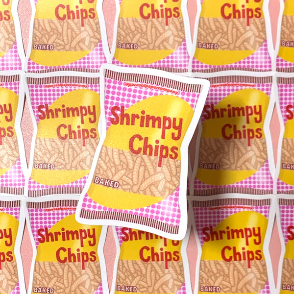 [WATERPROOF] Shrimpy Chips Vinyl Sticker Decal