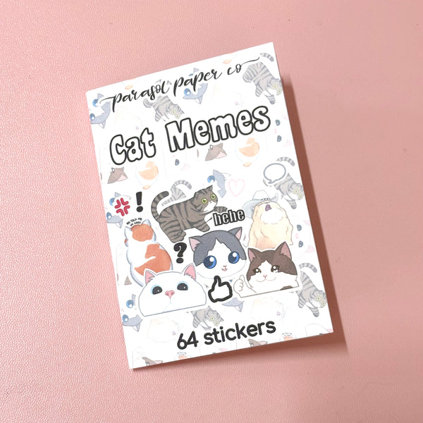 Cat Memes Mini Sticker Book