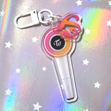 Twice Candy Bong Logo Lightstick Dangle Charm Acrylic Keychain