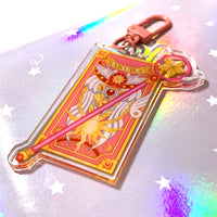 Cardcaptor Sakura - Sakura Book Sealing Wand Acrylic Keychain