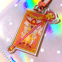 Cardcaptor Sakura - Sakura Book Sealing Wand Acrylic Keychain