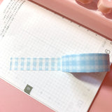 Washi Tape - Blue Heart Gingham