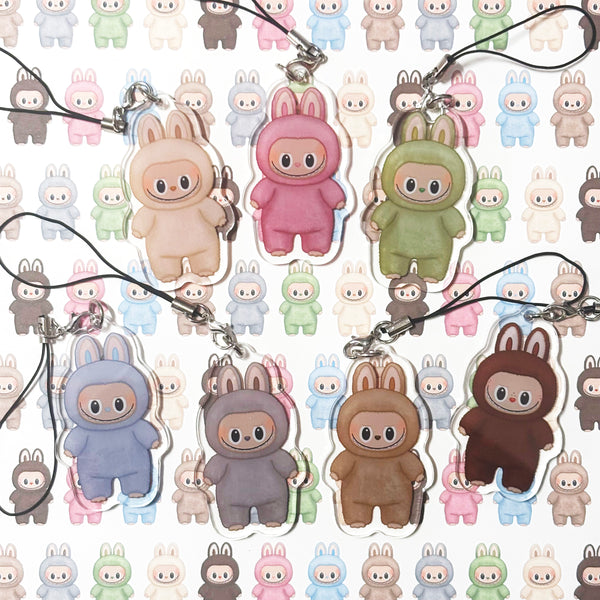 Labubu Exciting Macaron Series Mini Acrylic Charms