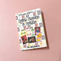 Asian Snacks and Drinks Mini Sticker Book
