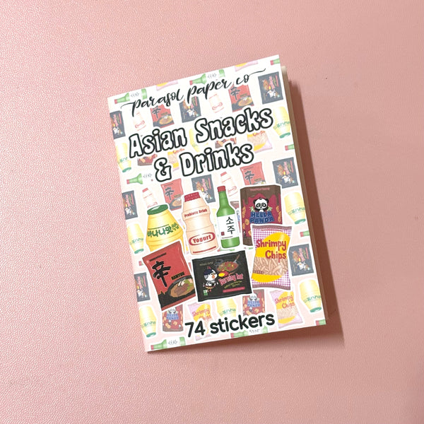 Asian Snacks and Drinks Mini Sticker Book