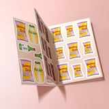 Asian Snacks and Drinks Mini Sticker Book