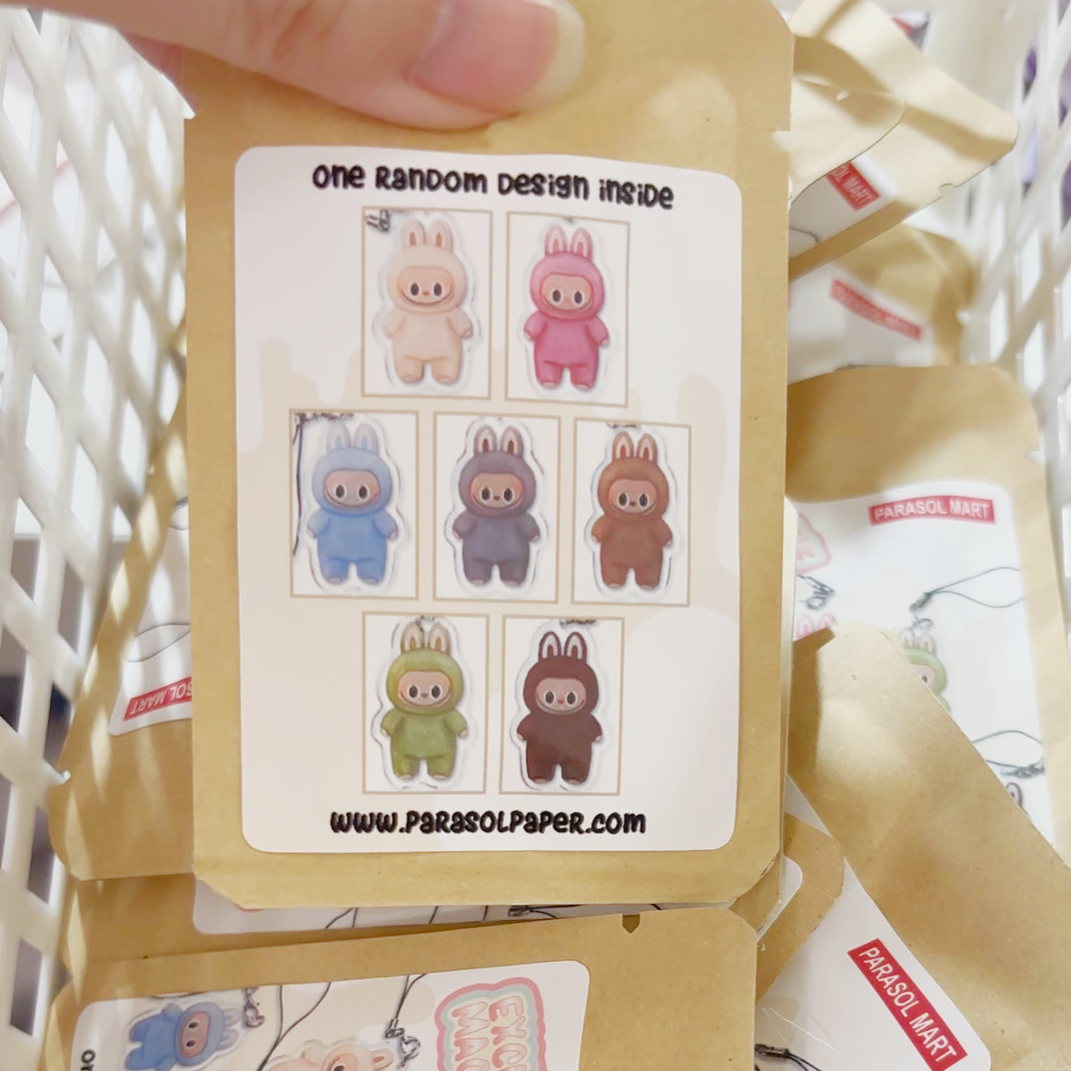 Labubu Exciting Macaron Series Mini Acrylic Charms