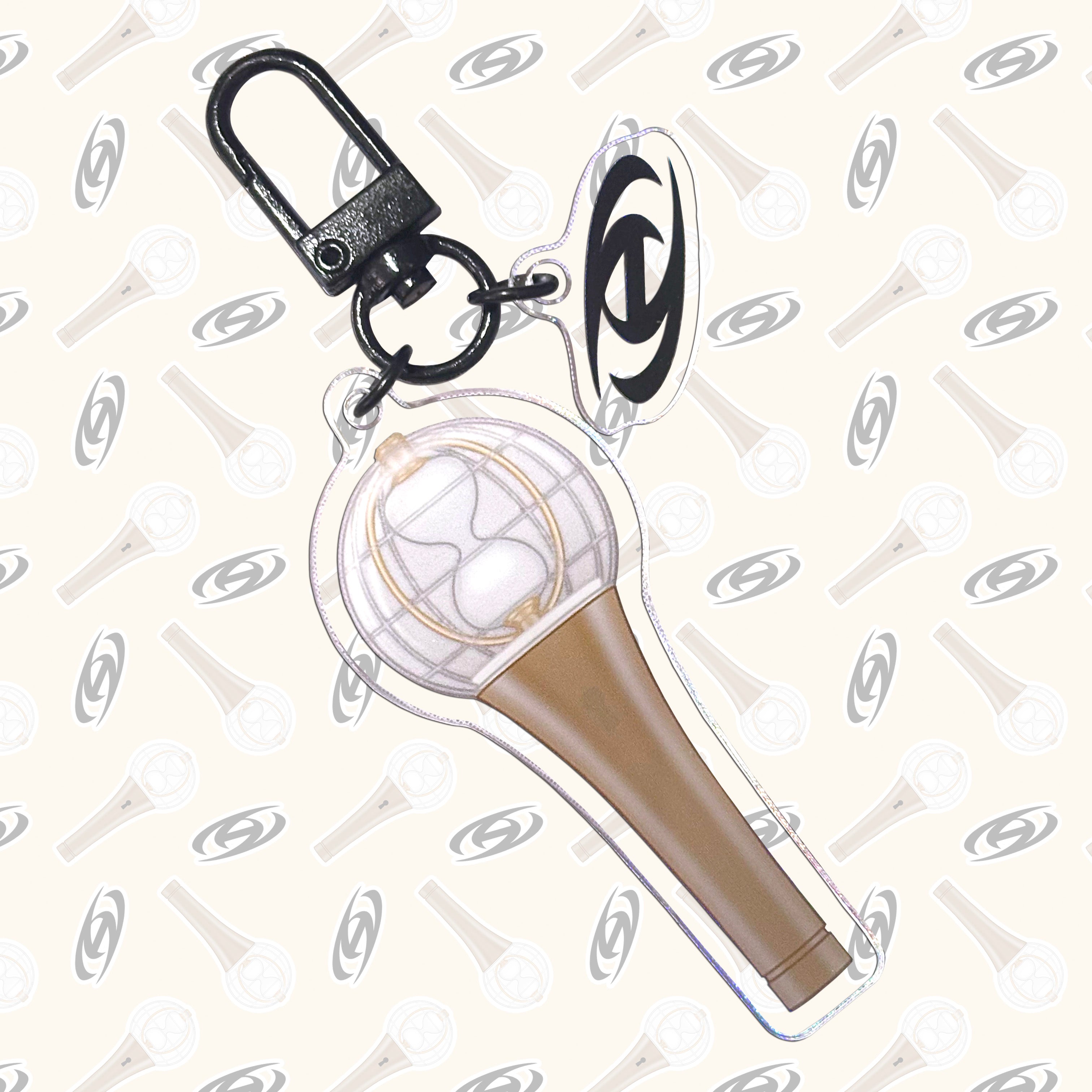 ATEEZ LIGHTINY Logo Lightstick Dangle Charm Acrylic Keychain