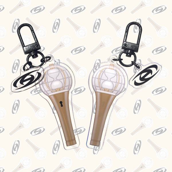 ATEEZ LIGHTINY Logo Lightstick Dangle Charm Acrylic Keychain