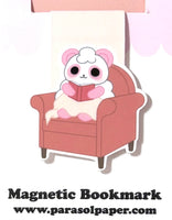 Pandy and Friends Reading Die Cut Magnetic Bookmark