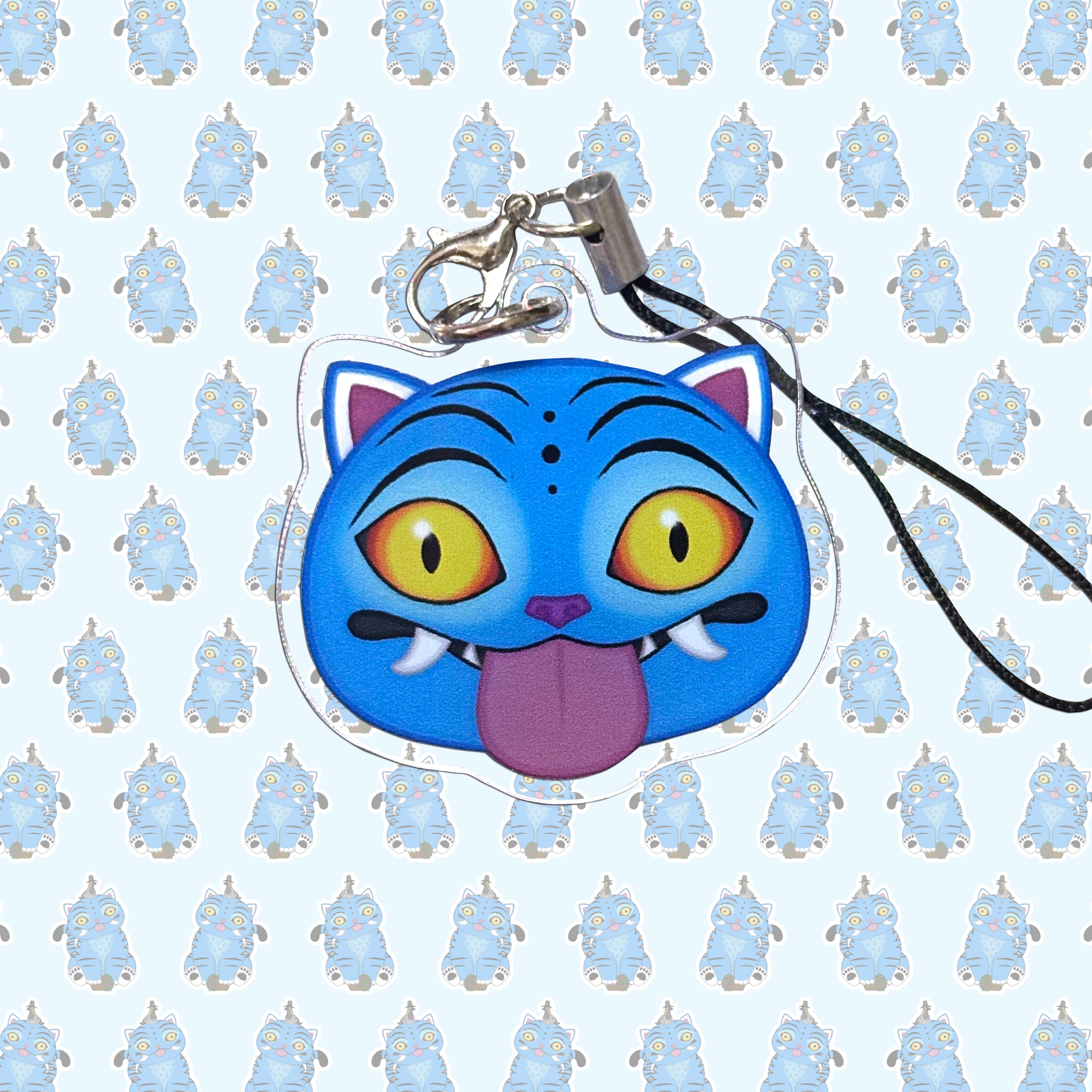 Derpy Tiger Mini Acrylic Charm