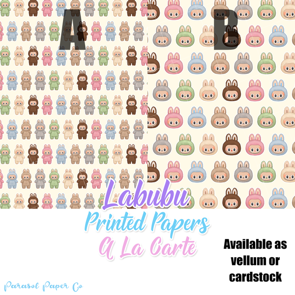 Labubu - Vellum and Cardstock Papers