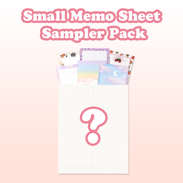 Small Memo Sheet Sampler Pack