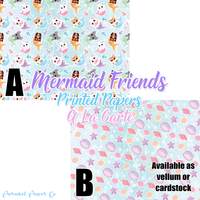 Mermaid Friends - Vellum and Cardstock Papers