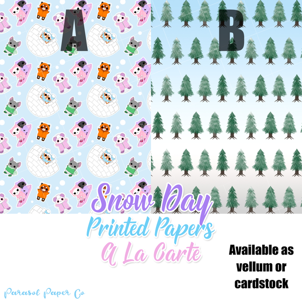 Snow Day - Vellum and Cardstock Papers