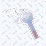 SEVENTEEN Carat Bong Logo Lightstick Dangle Charm Acrylic Keychain