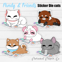 Pandy and Friends - Sticker Die Cut - Planning