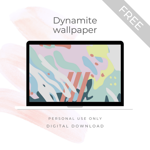 [FREE] Digital Download - BTS dynamite digital paper