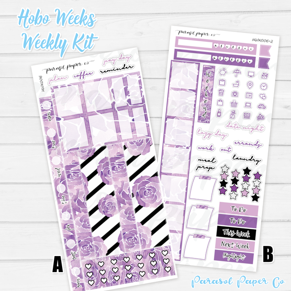 Hobo Weeks Kits | 003 | Purple Floral