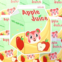 [WATERPROOF] ACNH Apple Juice Vinyl Sticker Decal