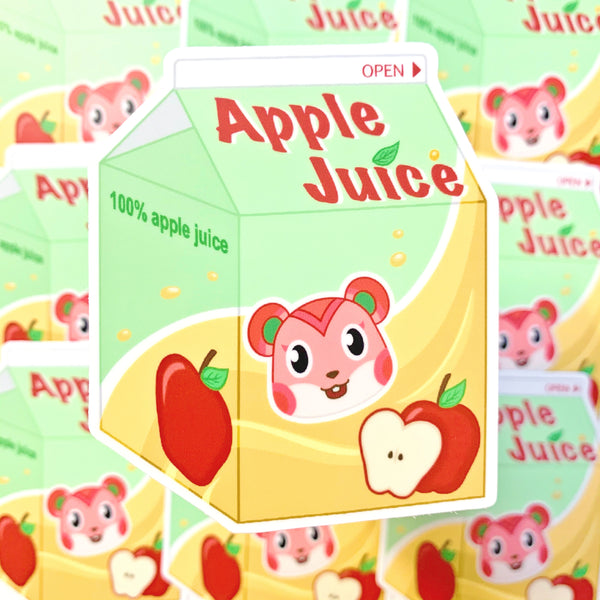 [WATERPROOF] ACNH Apple Juice Vinyl Sticker Decal
