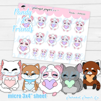 Pandy and Friends - Pastel Heart - PF035