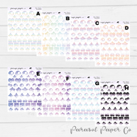 Bujo Deco Shapes - Cloud Bank CLEAR - BCS006