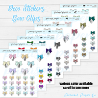 D63 - Bow Clips - Multicolor