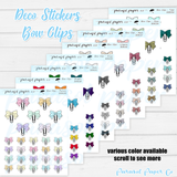D63 - Bow Clips - Multicolor