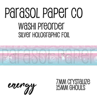 Preorder ghouls energy foiled washi set crystalize