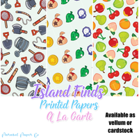 Island Finds - Printed Papers - a la carte