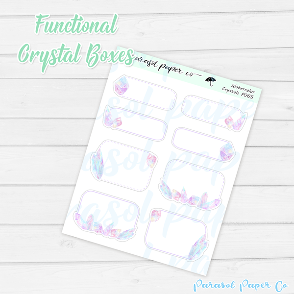 F065 - Watercolor Crystals Boxes