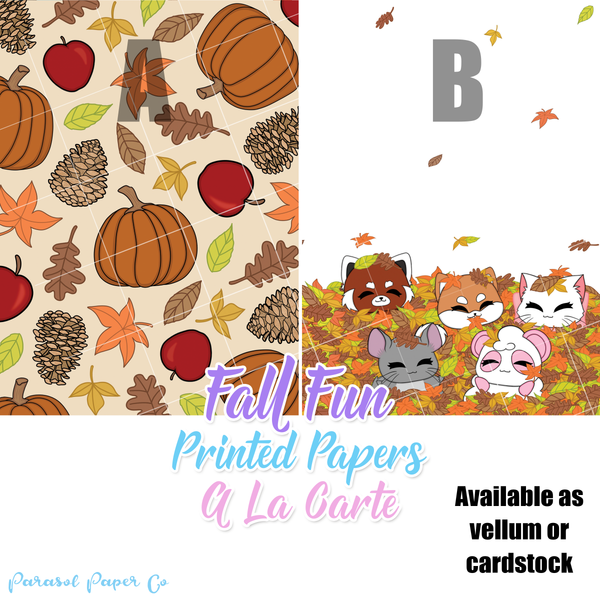 Fall Fun - Vellum and Cardstock Papers