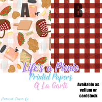 Life's a Picnic - Vellum and Cardstock Papers