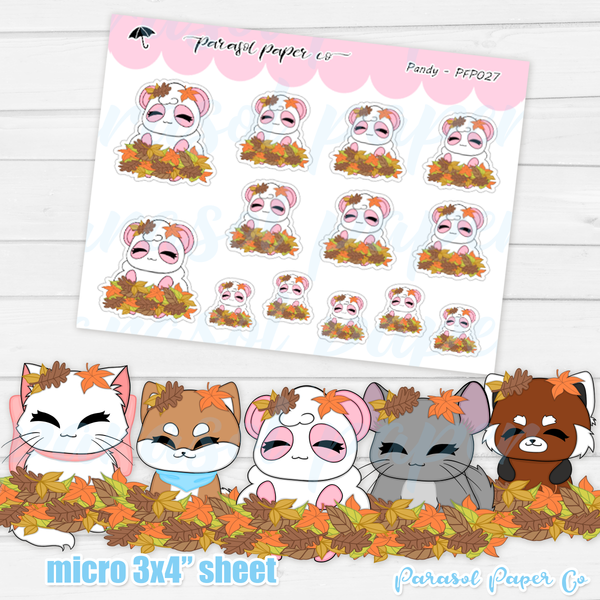 Pandy and Friends - Autumn Leaves - PF027