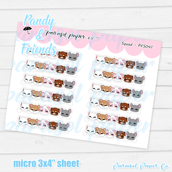 Pandy and Friends - Squad Border - PF041