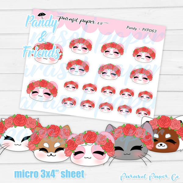 Pandy and Friends - Flower Crown- PF063
