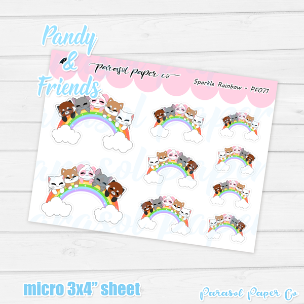 Pandy and Friends - Sparkle Rainbow - PF071
