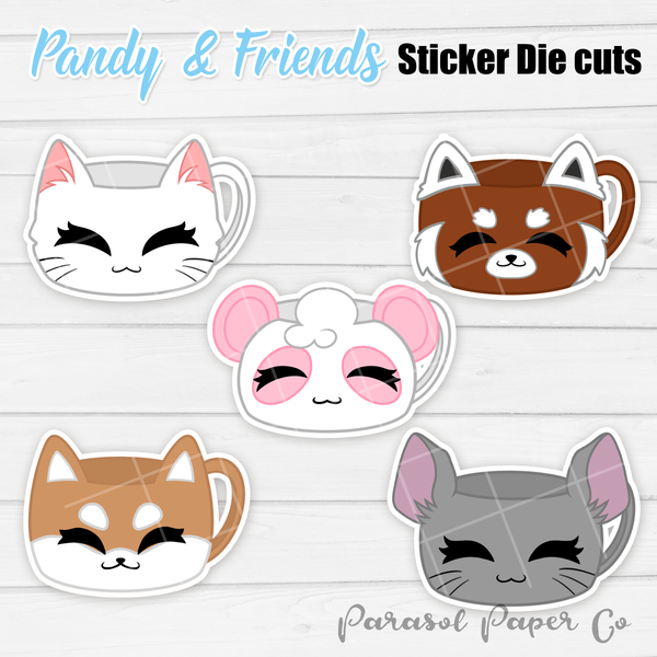 Pandy and Friends - Sticker Die Cut - PNF Mug