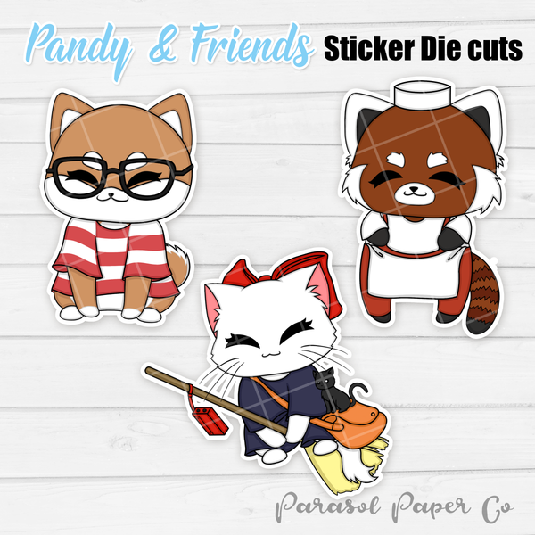 Pandy and Friends - Sticker Die Cut - Kiki's Delivery Service
