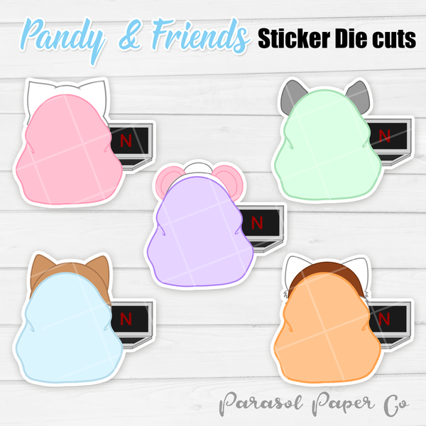 Pandy and Friends - Sticker Die Cut - Netflix
