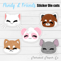 Pandy and Friends - Sticker Die Cut - Soft