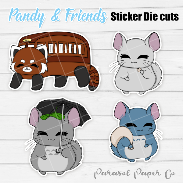 Pandy and Friends - Sticker Die Cut - My Neighbor Kiwi