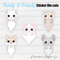 Pandy and Friends - Sticker Die Cut - Spirit