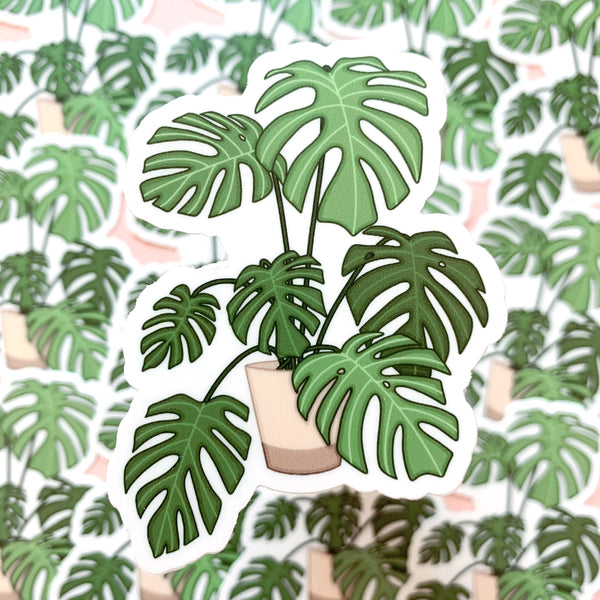 [WATERPROOF] Monstera - Vinyl Sticker Decal