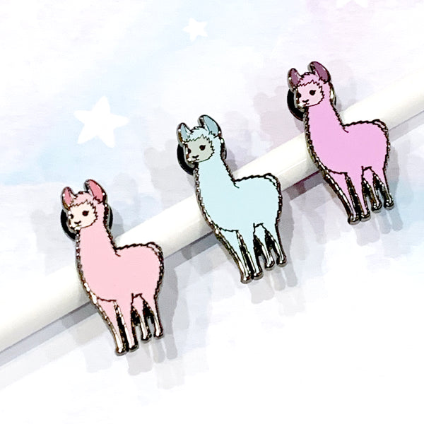 Pastel Llama Enamel Pin Bundle