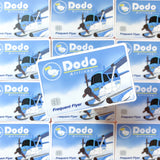 [WATERPROOF] ACNH Dodo Airlines Frequent Flyer Miles Card Vinyl Sticker Decal